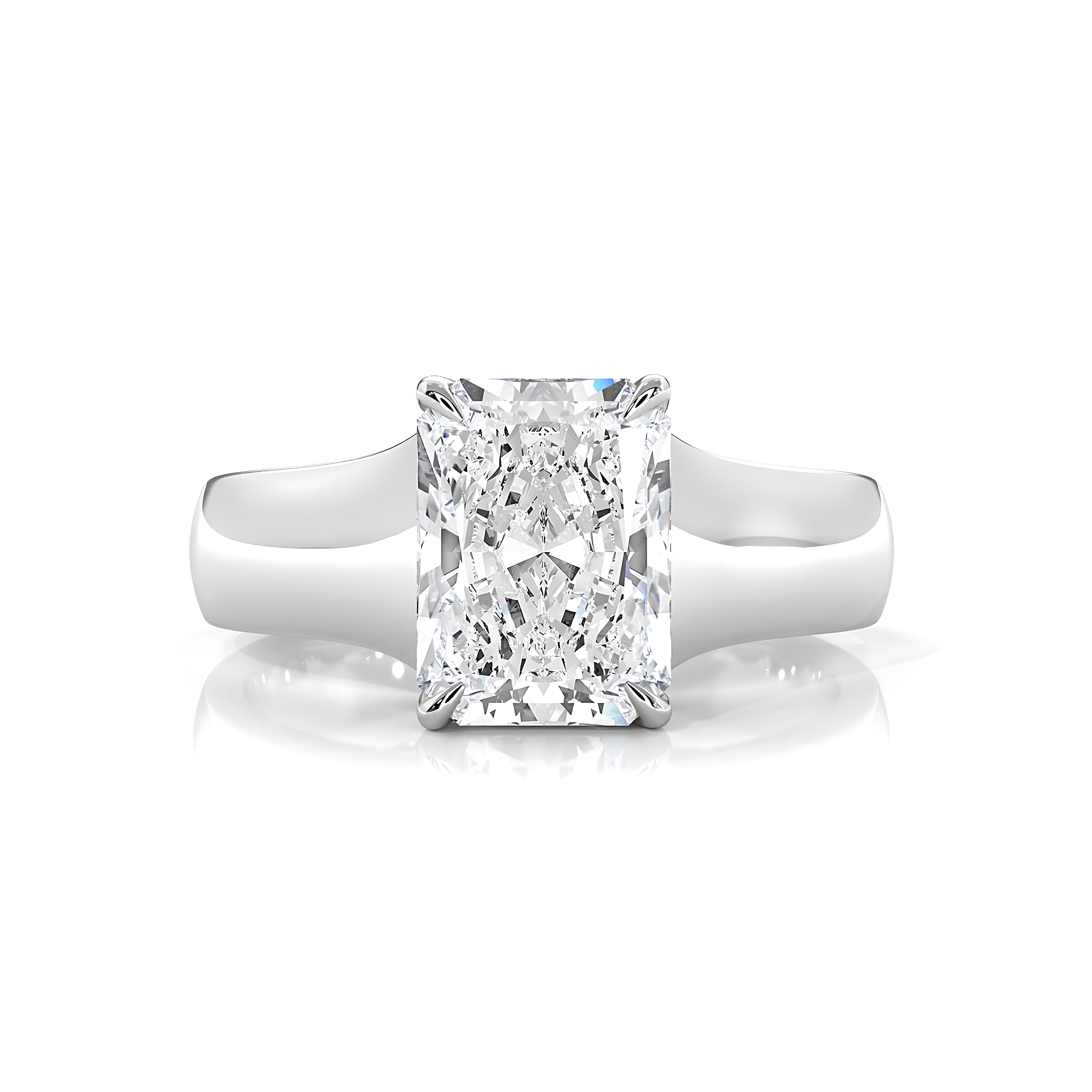 5g Trellis Solitaire Lab Grown Diamond IGI Certified Engagement 5.5mm Ring 1.00 Ctw.